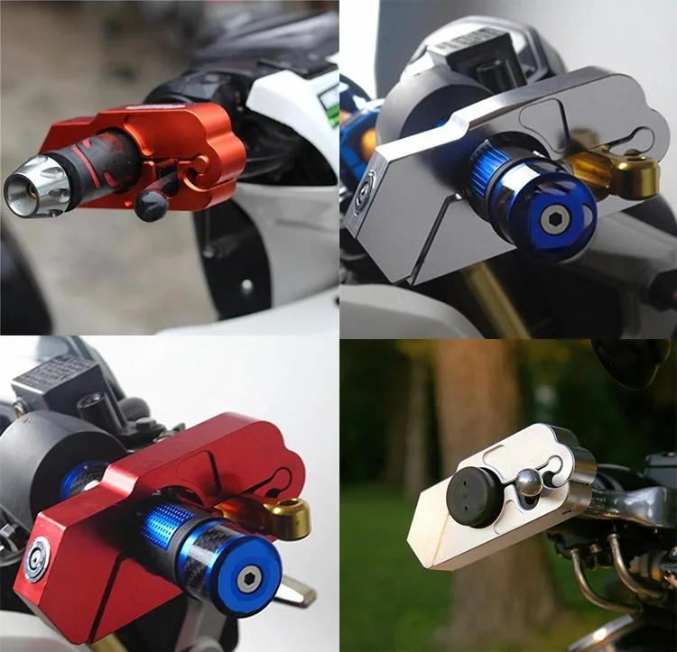 Factory Wholesale Motorcycle Accessories Motorbike Caps Safety Throttle Brake Neck Lock Handlebar Grip Lock